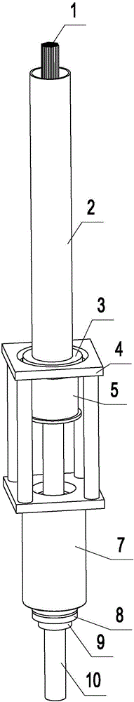 Whole-bundle drawing device assembly for replacing hoisting rod and cleaning hole and steel wire and hole cleaning method for detaching old hoisting rod of arch bridge thereof