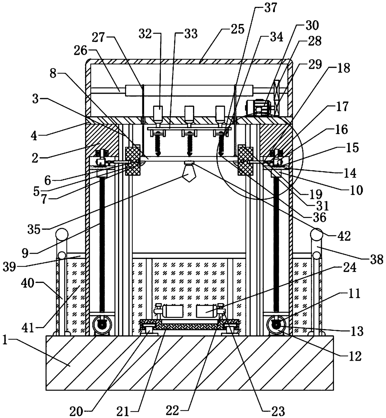 Mechanical property testing device of electric power safety tool