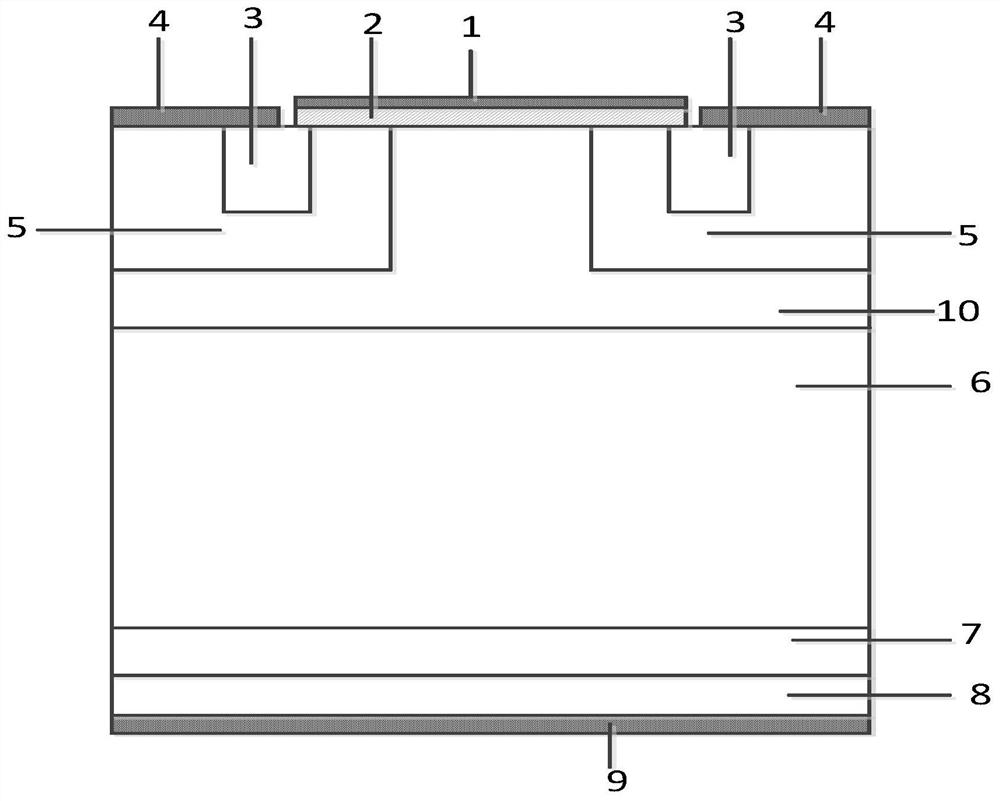 A planar insulated gate bipolar transistor and its preparation method