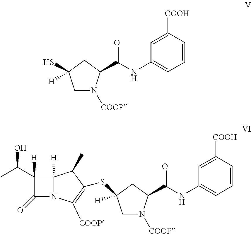 Process for the preparation of carbapenem using cabapenem intermediates and recovery of cabapenem