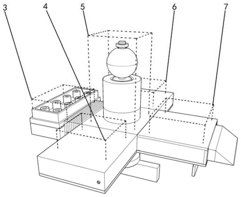 Wireless induction type compensator interlocking device adaptive to externally-hung medical accelerator