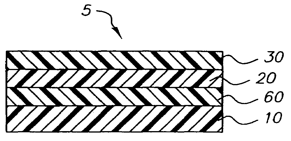 Compensator having particular sequence of films and crosslinked barrier layer