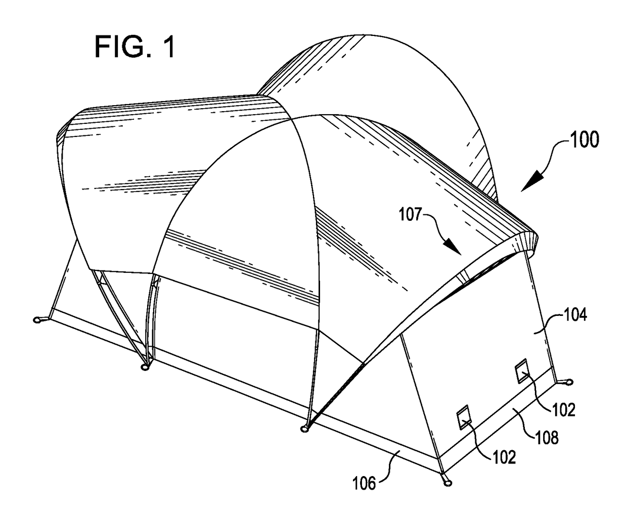 Vent control system for tent