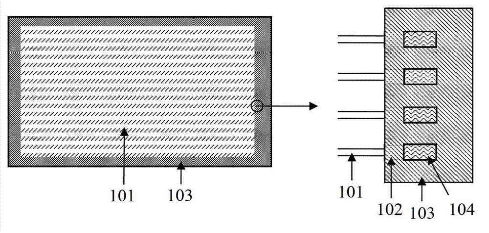 Integrated capacitive sensing touch screen and manufacturing method thereof