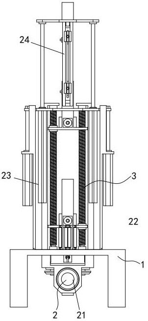 Clamping fixture for clamping the outer tube of a hydraulic cylinder