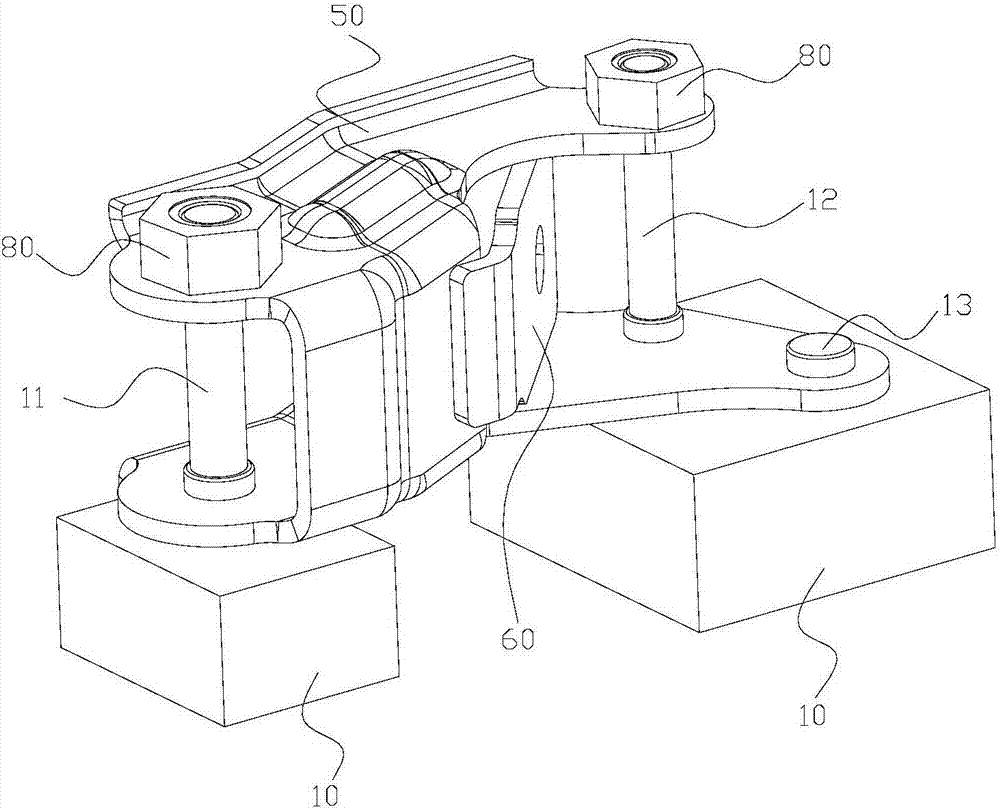 Welding tool fixture for engine left lower anti-torsion support