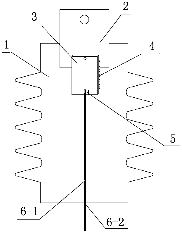 Insulator with temperature monitoring function