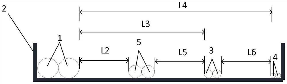 Ship direct-current cable laying structure