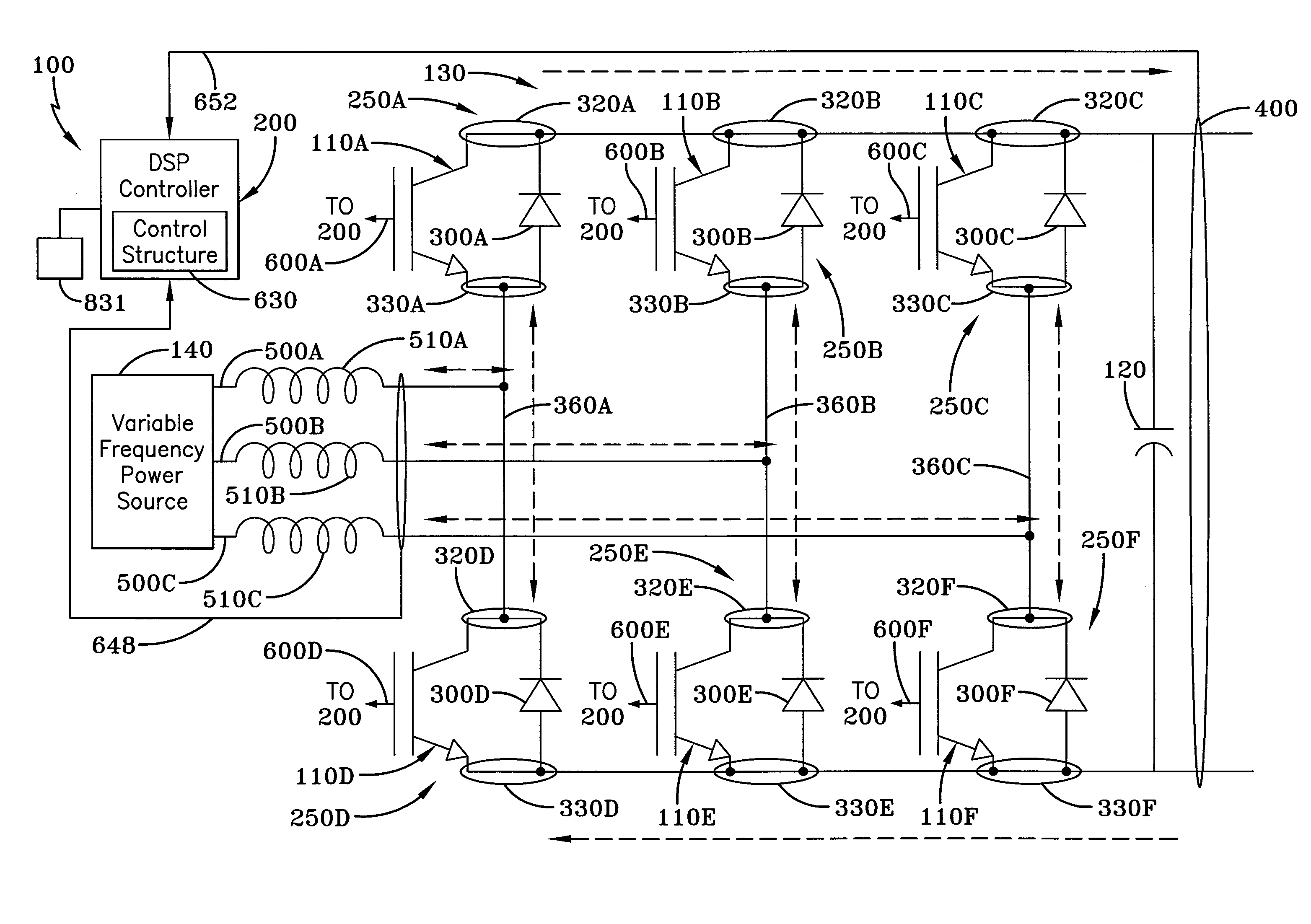 Poly-phase ac/dc active power converter
