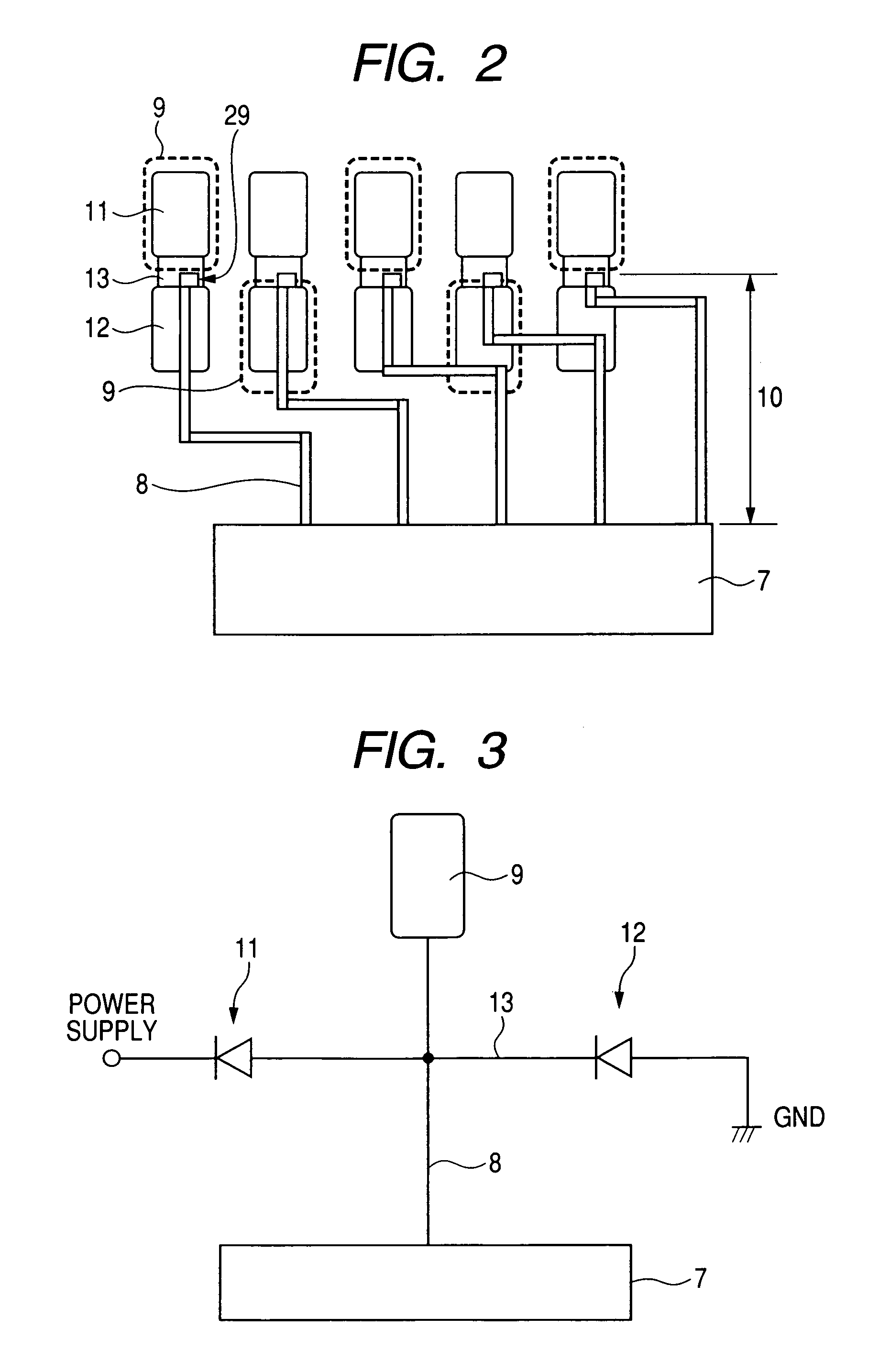 Semiconductor device with signal wirings that pass through under the output electrode pads and dummy wirings near the peripheral portion