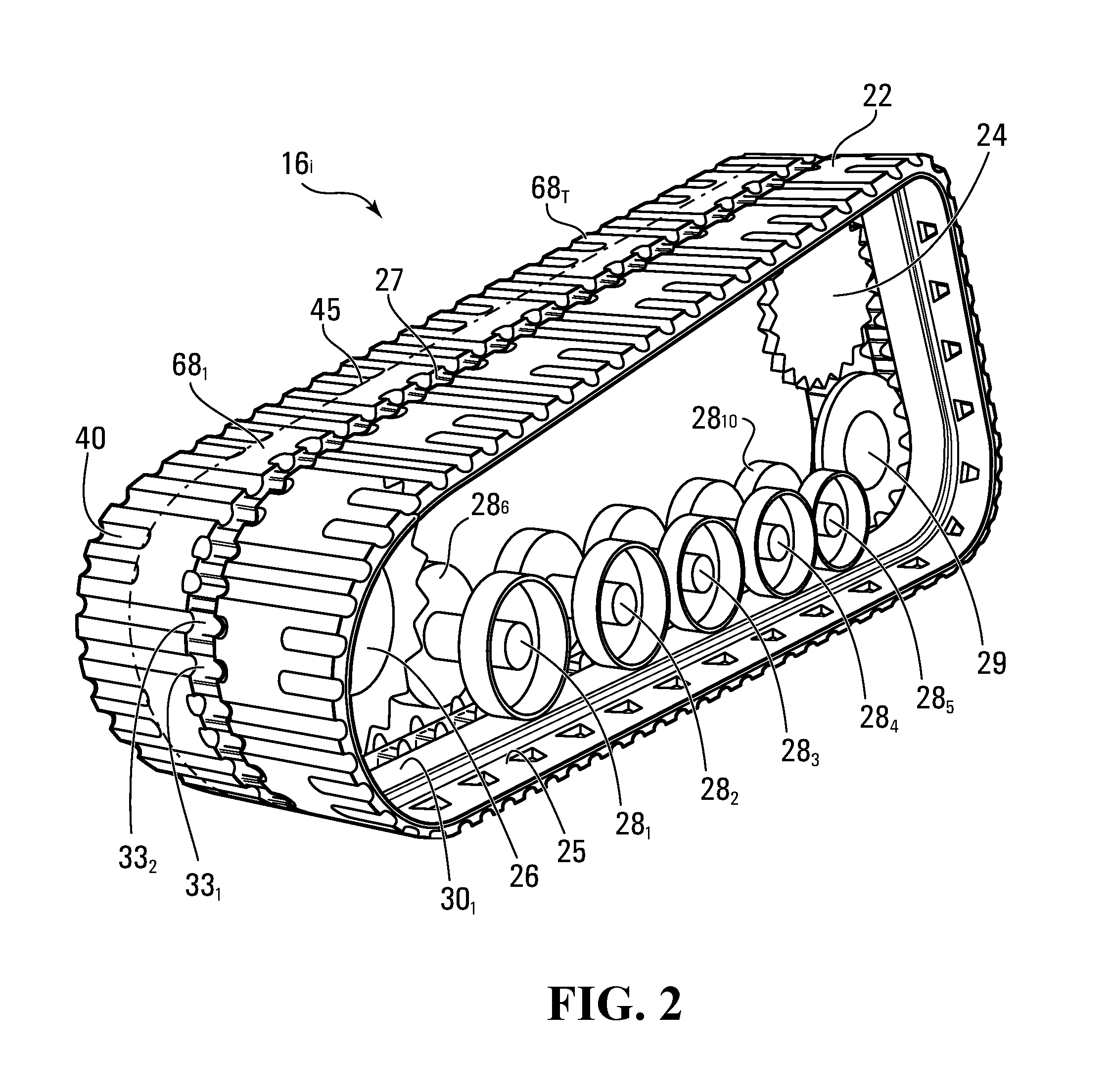 Endless track for propelling a vehicle, with edge-cutting resistance