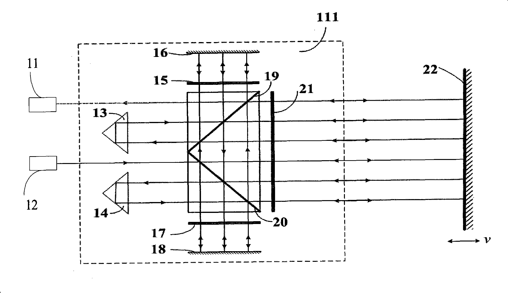 High resolution heterodyne laser interference system and method for improving definition