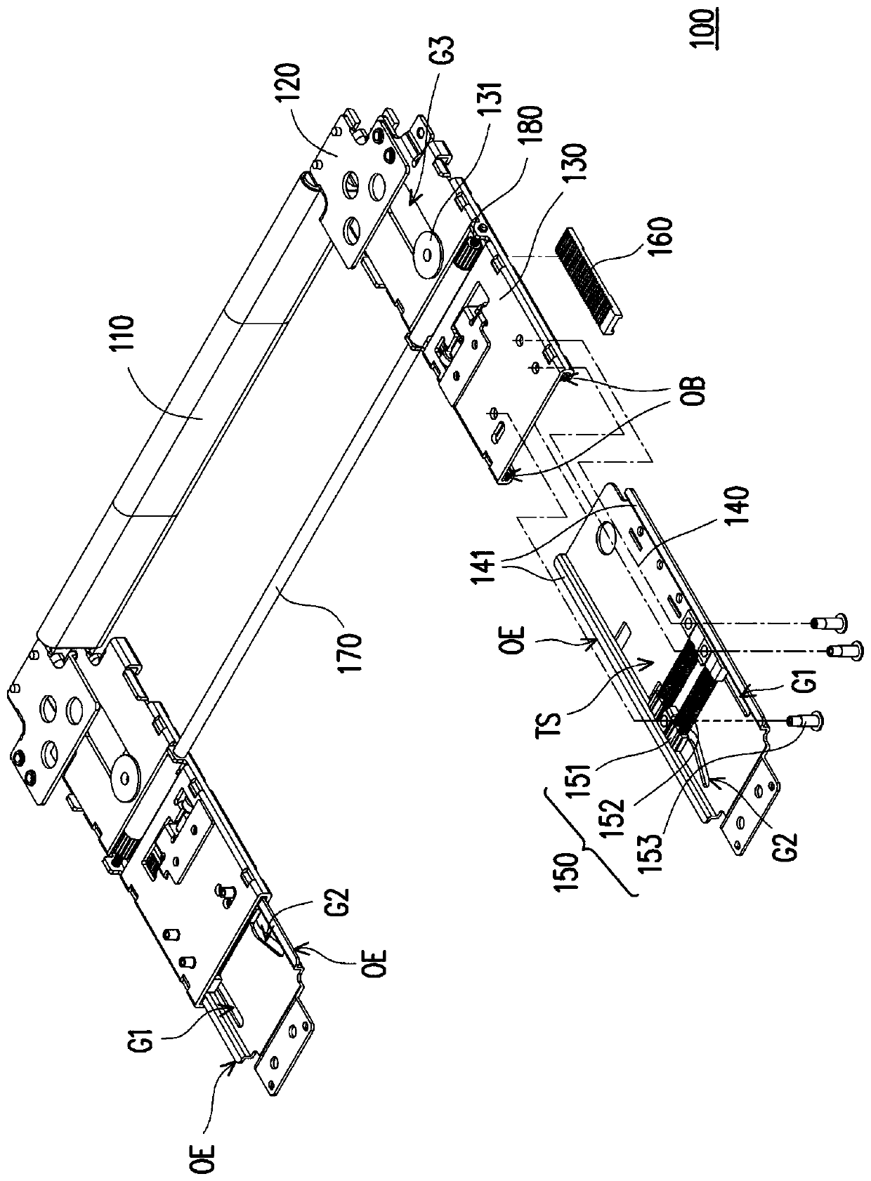 Expansion hinge and electronic deivce having the same