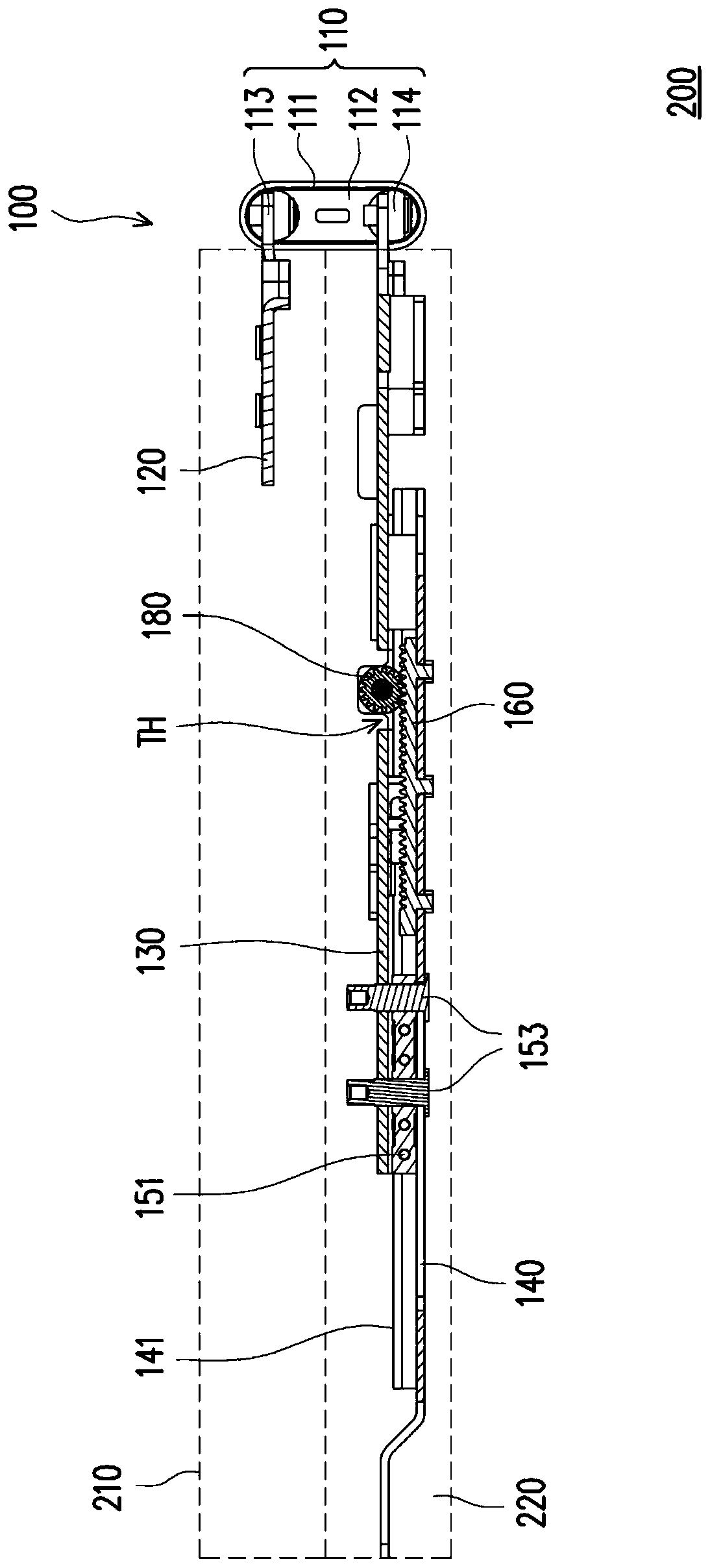 Expansion hinge and electronic deivce having the same