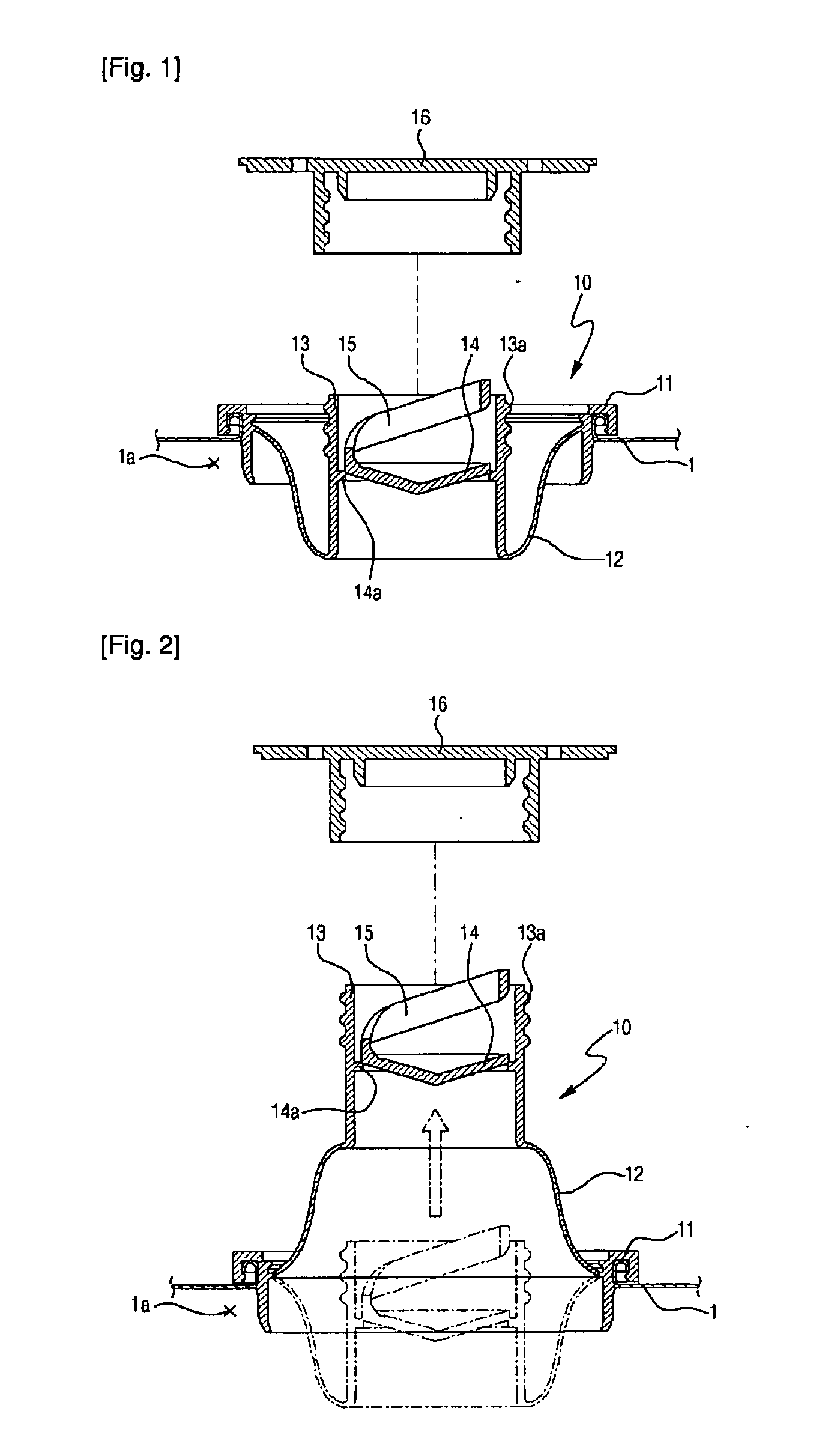 Spout cap having two steps type straw part