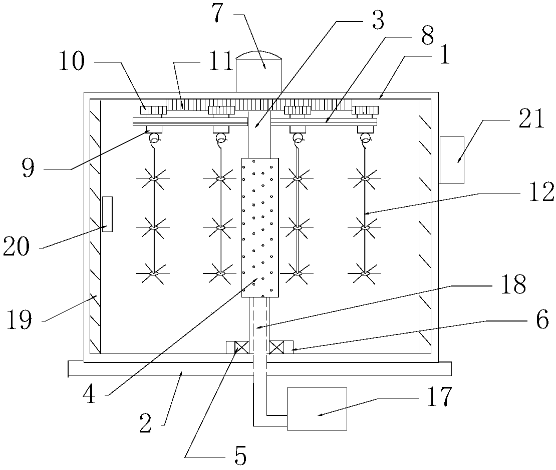 Automatic paint spraying device of coat hanger