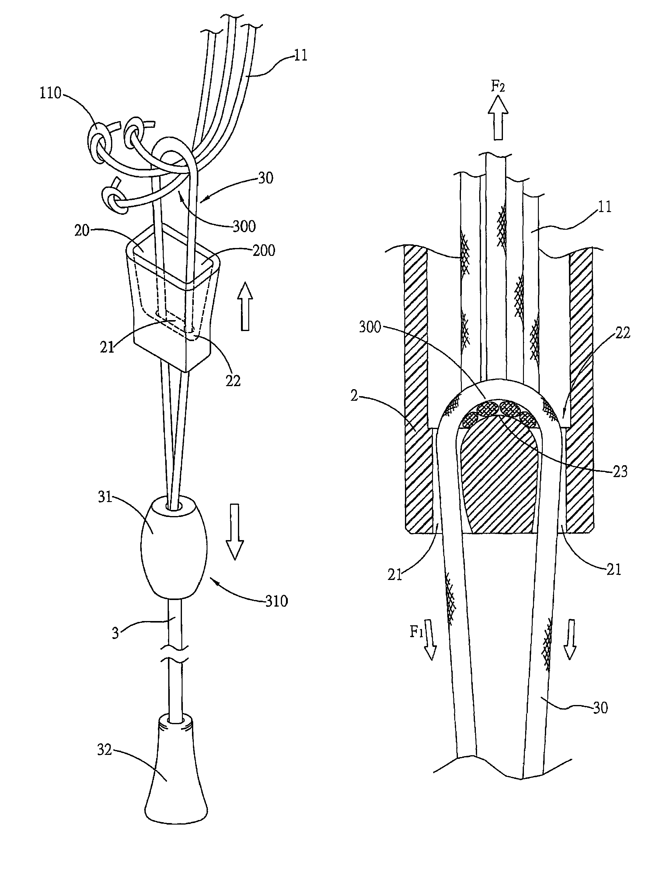 Window curtain pull cord concentrator safety device