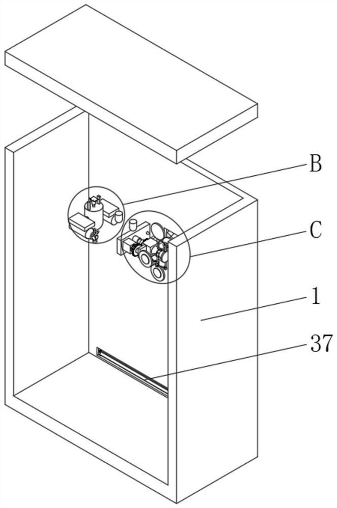 Fireproof heat dissipation structure of electrical automation equipment