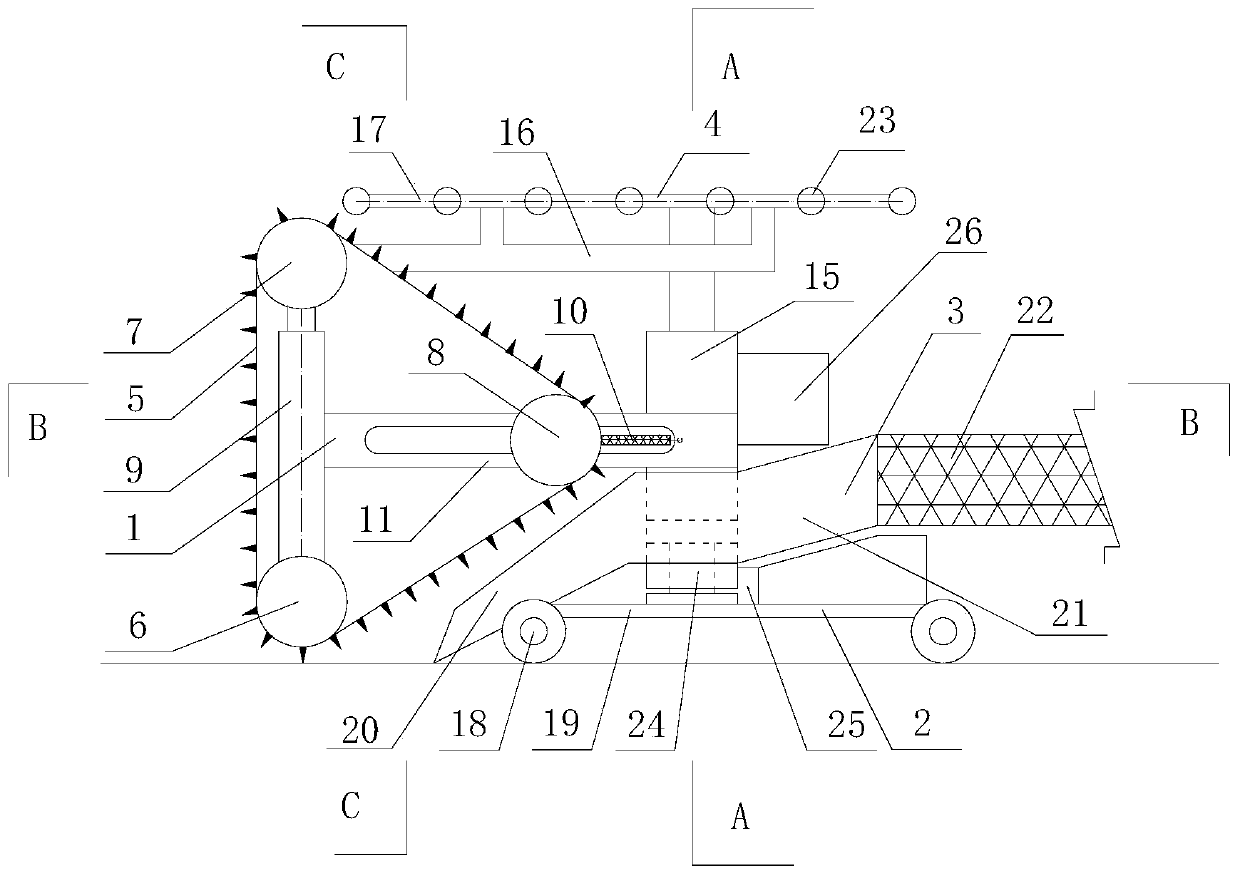 Three-way mining robot and three-way mining robot test coal cutting system for test