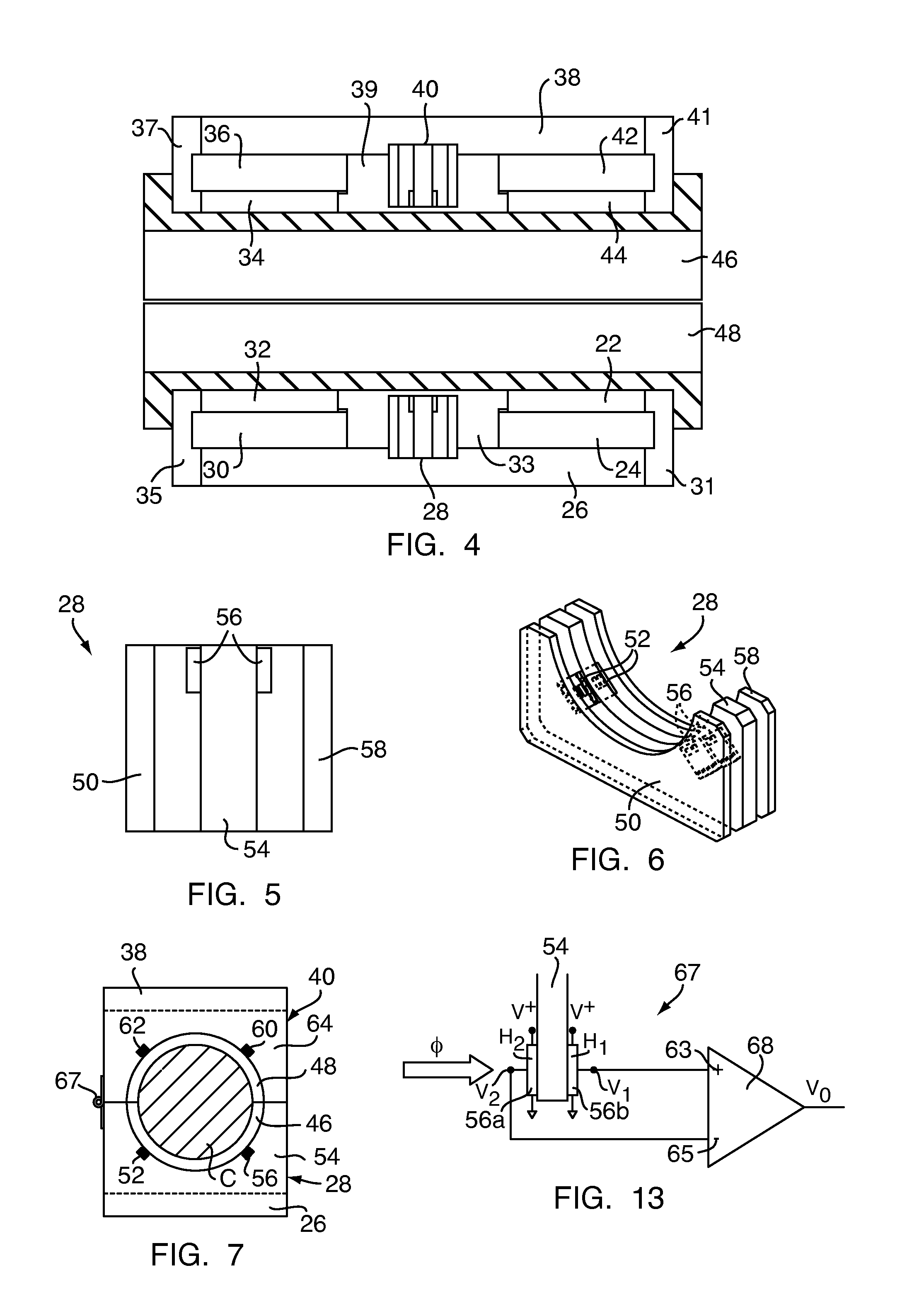 Magnetic inspection device and method for detecting loss in metallic cross section