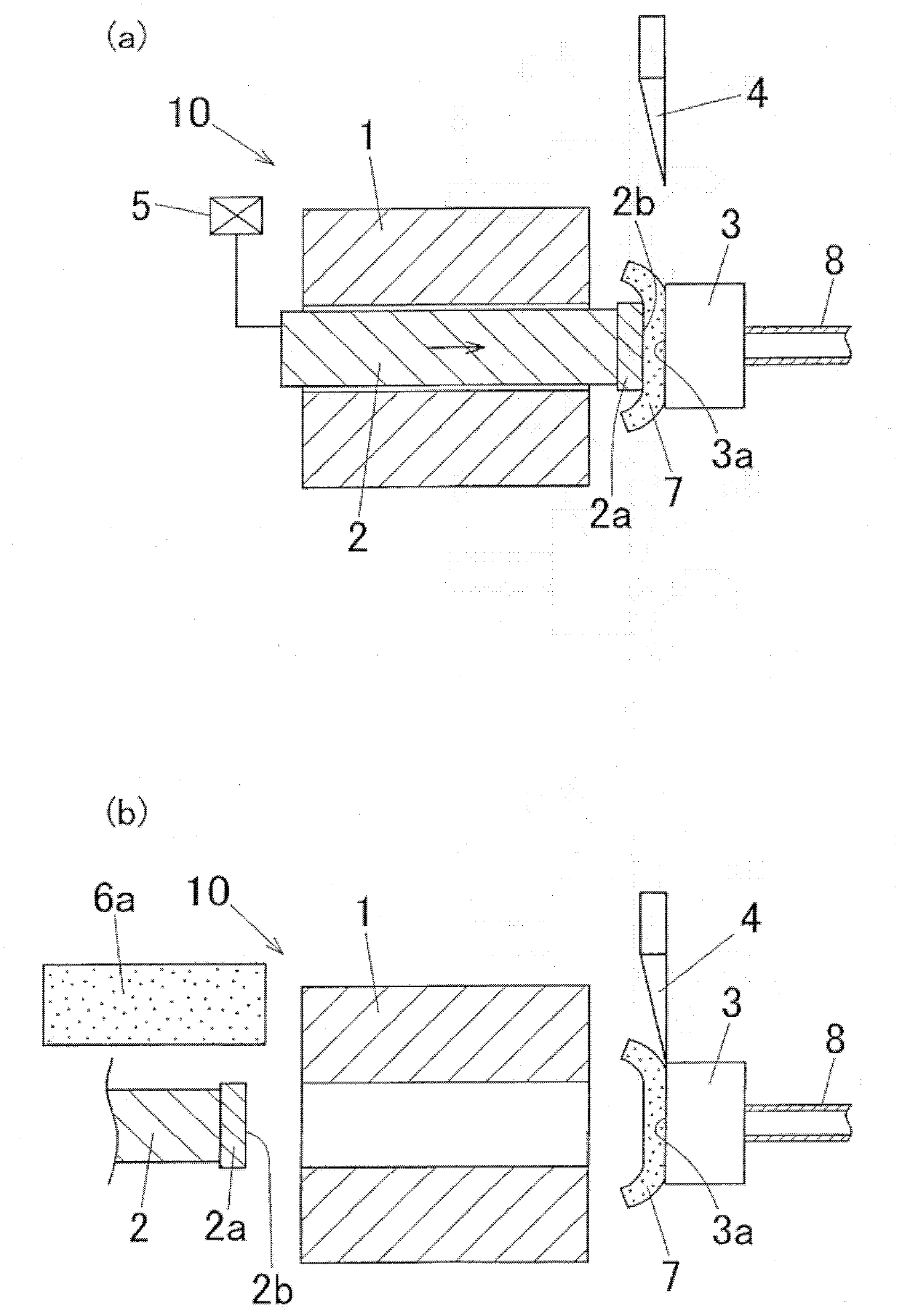 Extrusion processing method and extrusion processing device