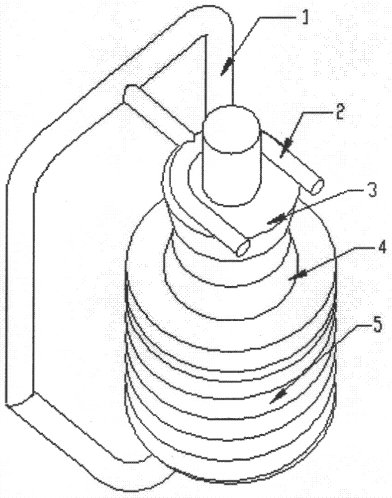 Surface treatment method for single-sided galvanizing of automobile vibration-damping bushing iron pipe