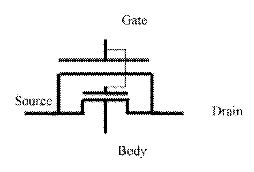 Equivalent Electrical Model of SOI FET of Body Leading-Out Structure, and Modeling Method Thereof