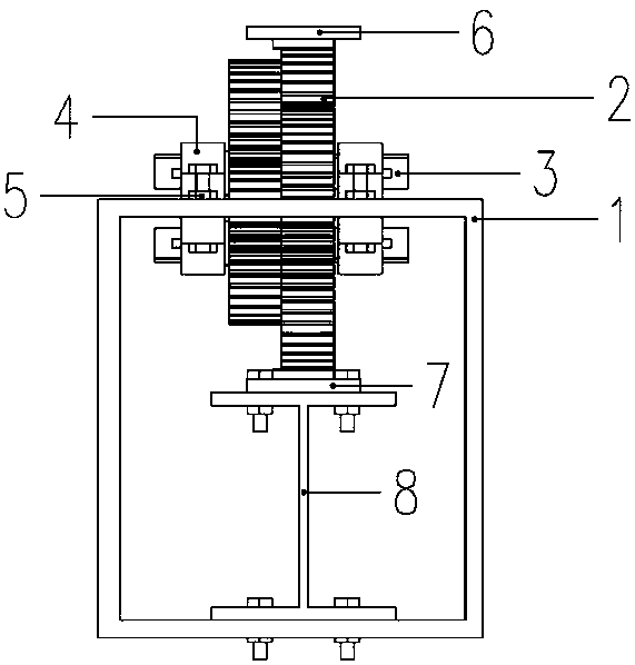 A horizontal displacement amplification device