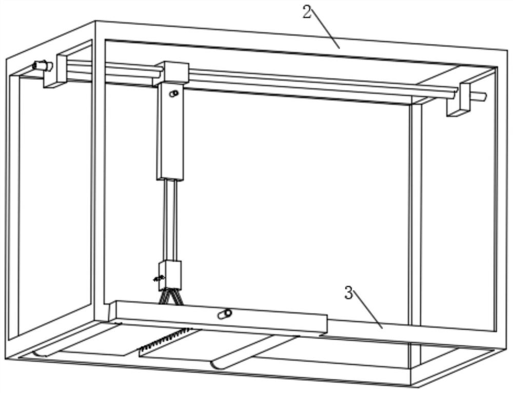 Totally-enclosed garbage station with bag breaking robot