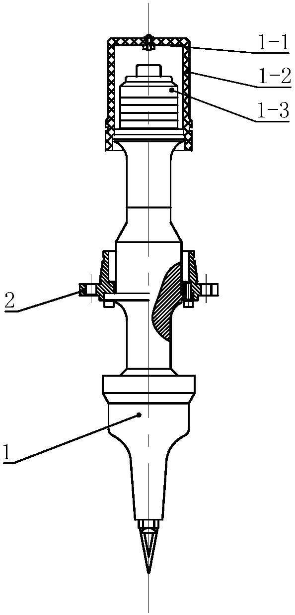 Ultrasonic cutting electric spindle driven by hollow servo motor