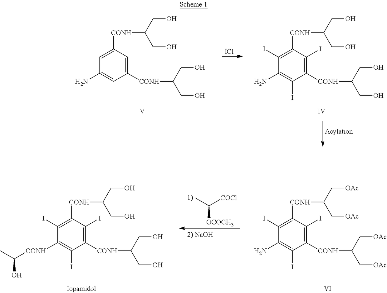 Process for the preparation of iopamidol