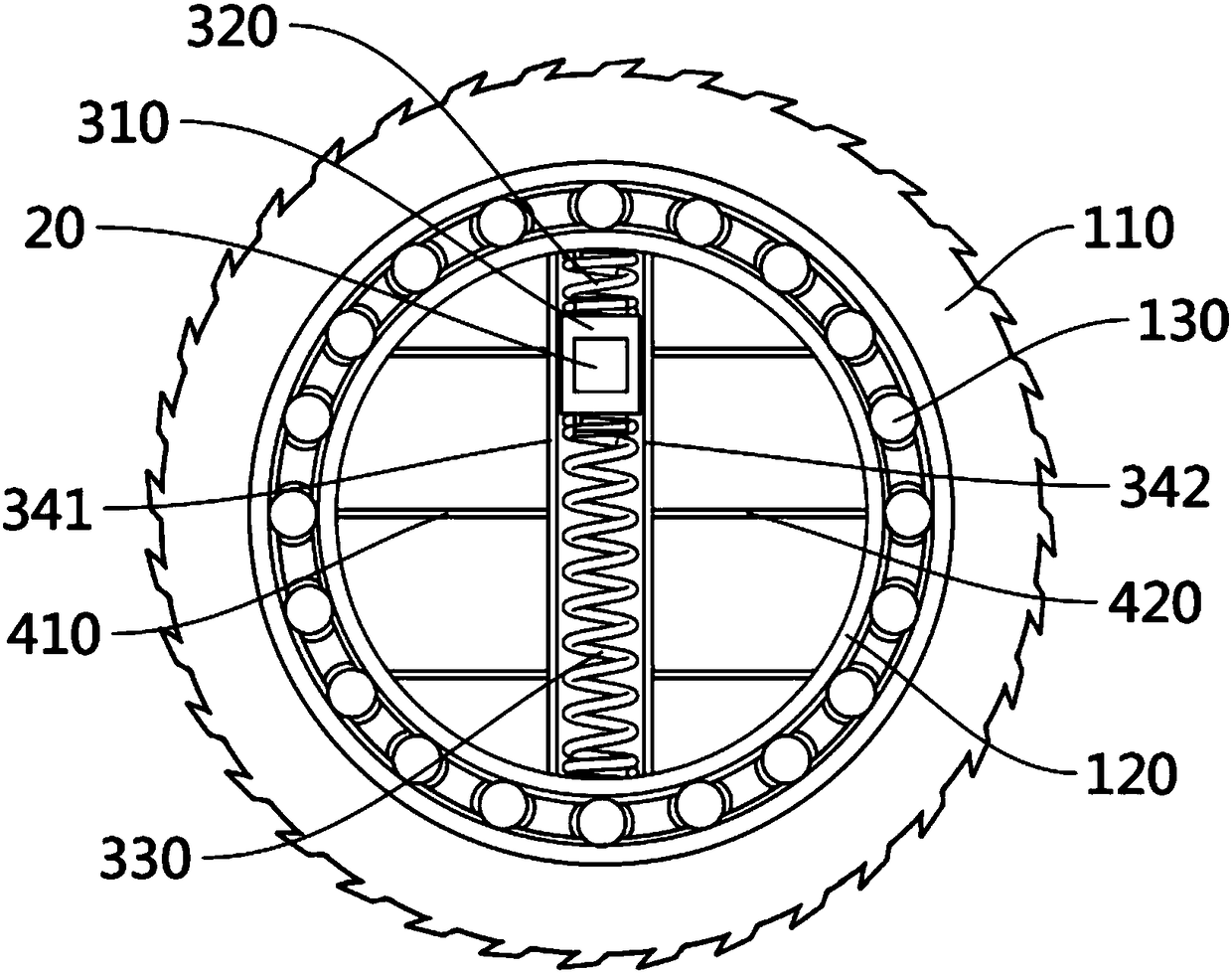 Trundle capable of lifting transverse shaft and avoiding vibration and vehicle