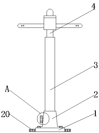 Mounting bracket for air environment monitoring equipment