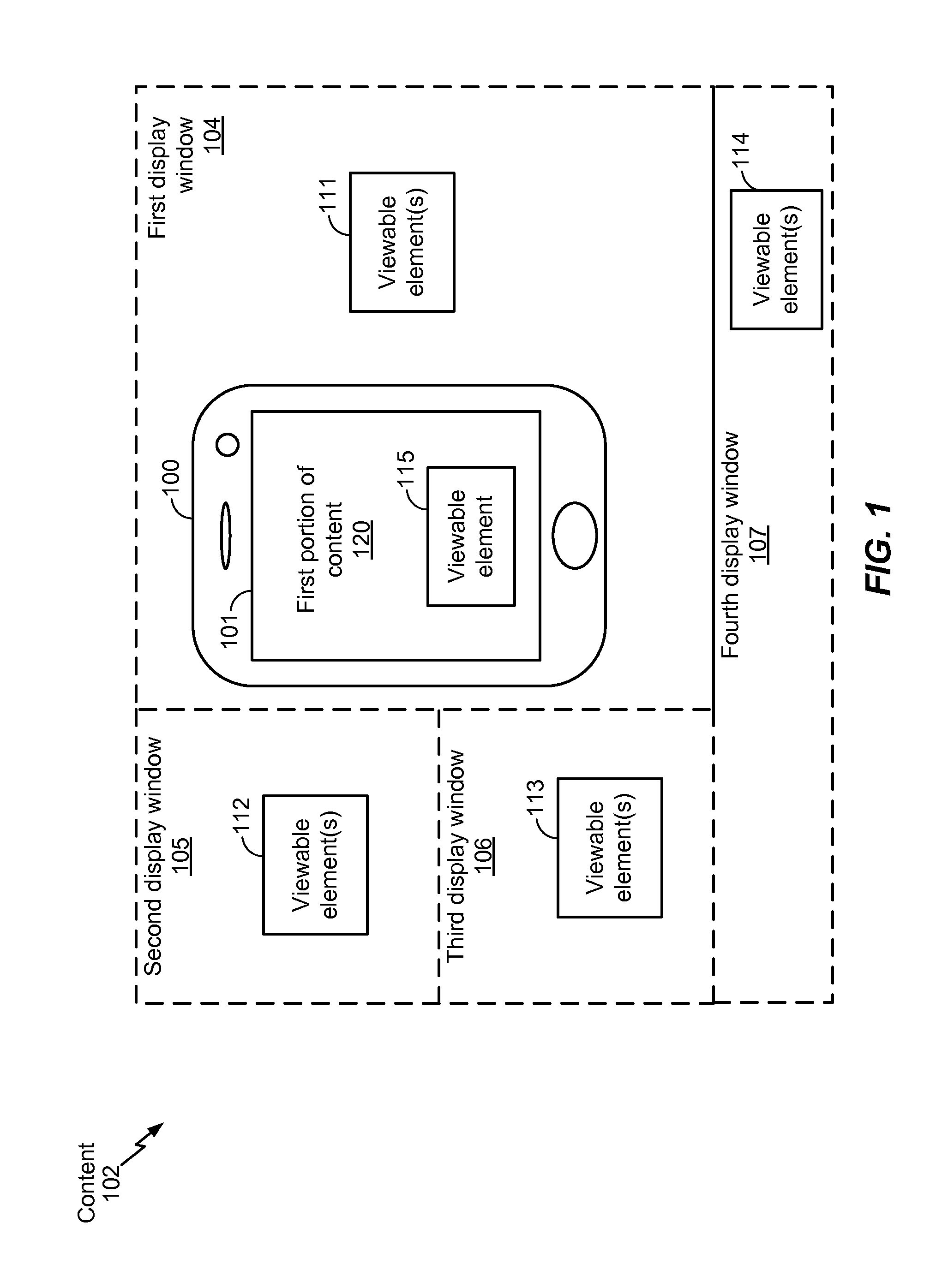 System and method to display content
