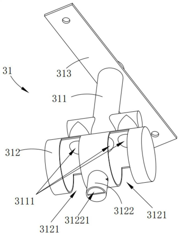 Air-entrained concrete defoaming pouring device