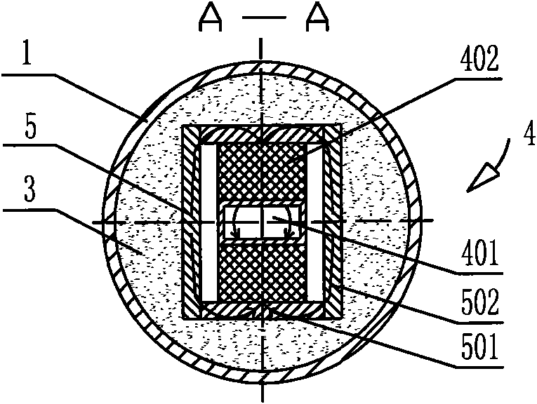 Magnetizing water treatment device