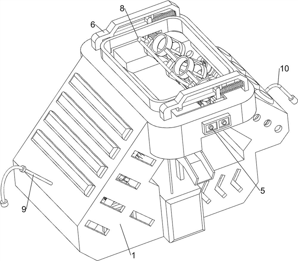 Preliminary cleaning device for cosmetic bottle recycling