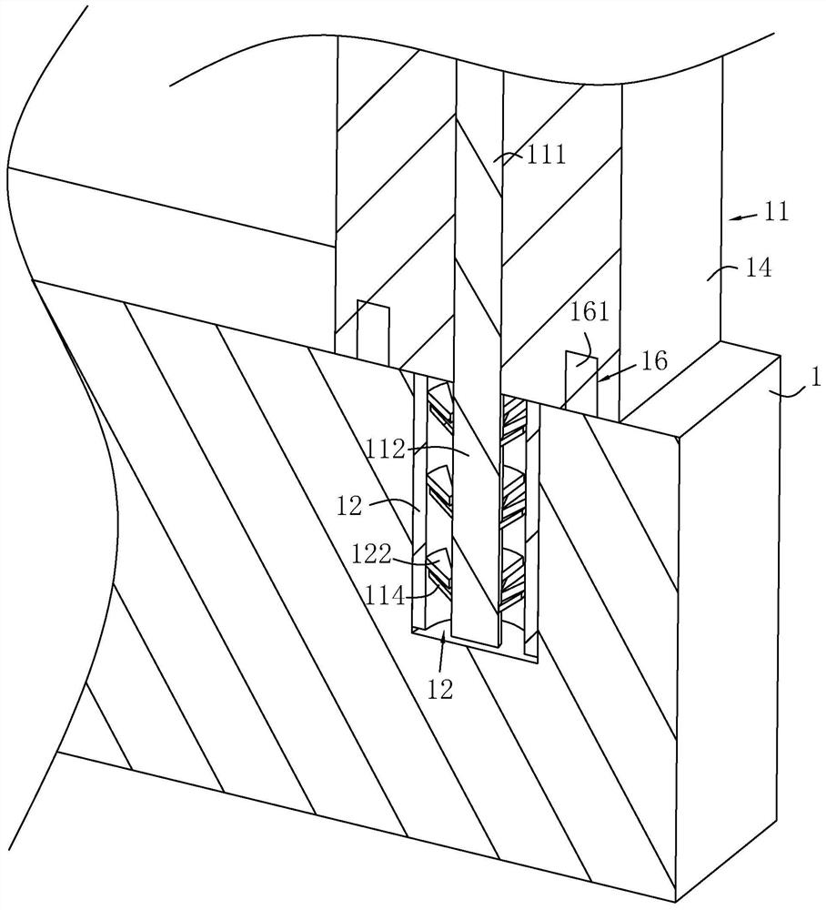 Parapet wall connecting structure and construction method thereof