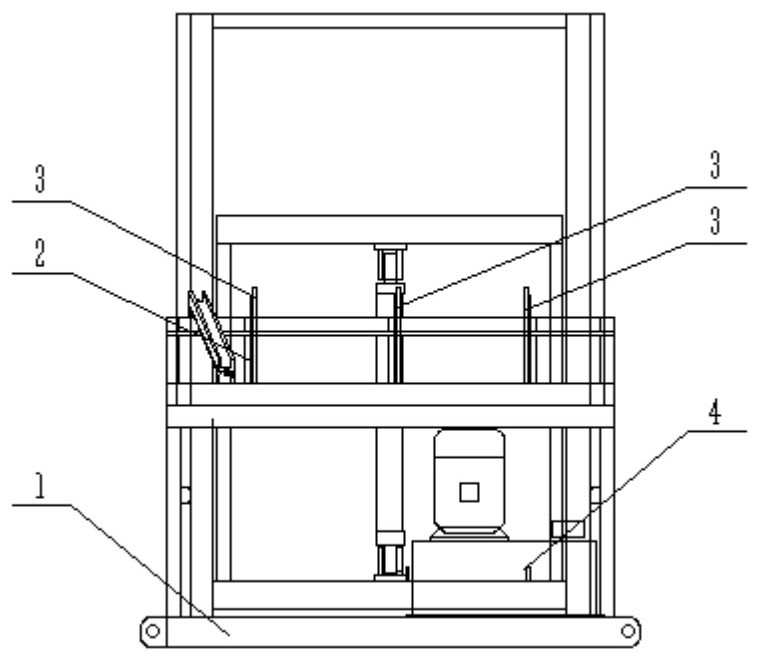 Ring lock scaffold vertical rod box filling machine