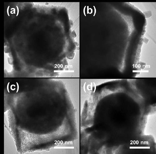 Preparation method of an adjustable egg yolk-shell structure nitrogen-carbon doped cobalt-molybdenum sulfide counter electrode catalyst