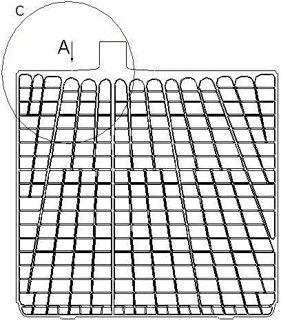 Lead-acid storage battery plate grid and forming surface treatment method