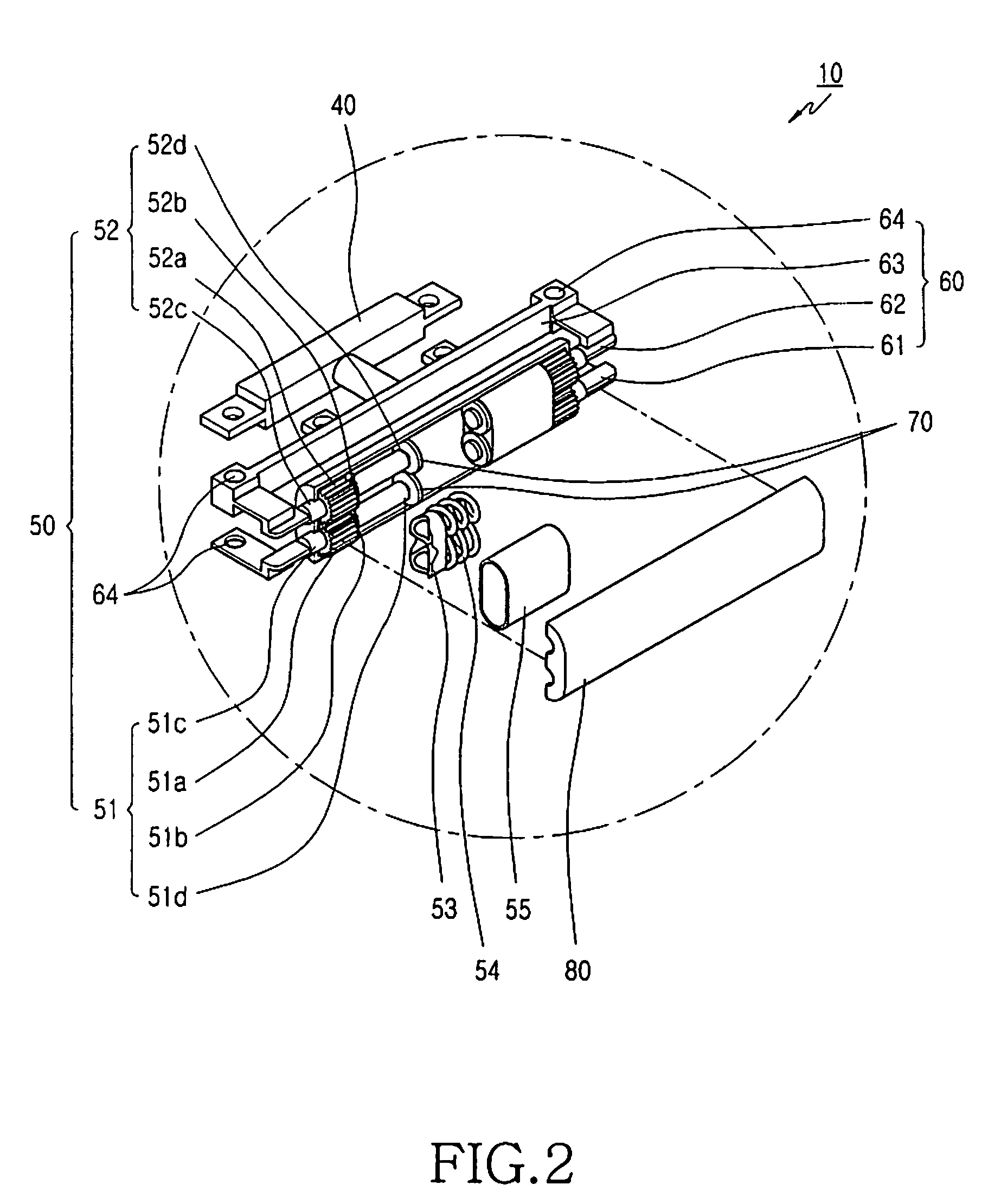 Hinge apparatus for portable communication device