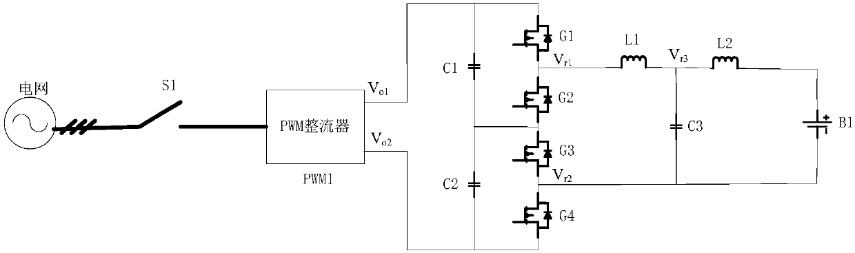 A three-level bidirectional charging and discharging circuit