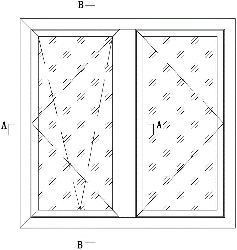 A ventilated glass heat-insulating window