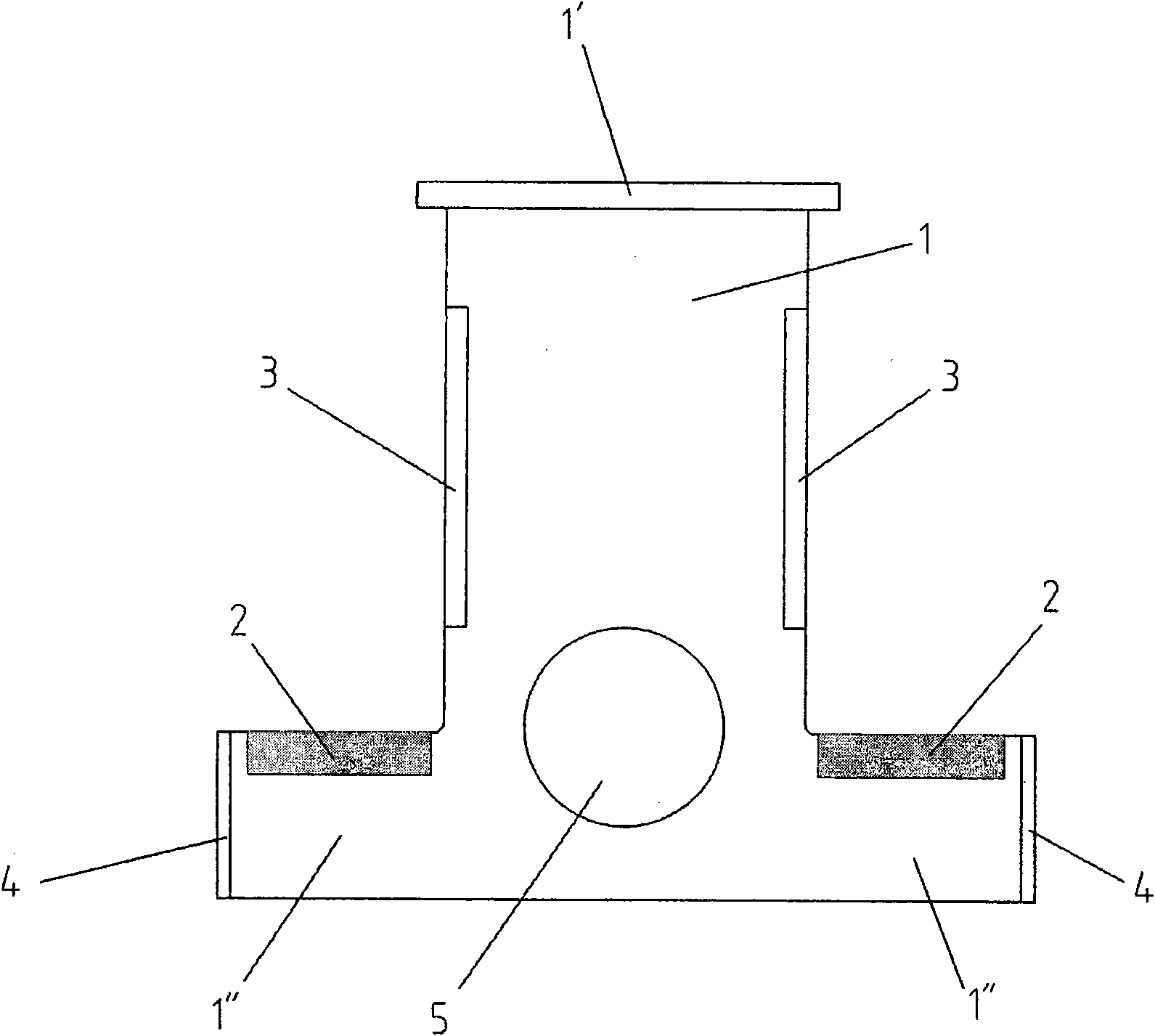 Inverted T-shaped composite monorail