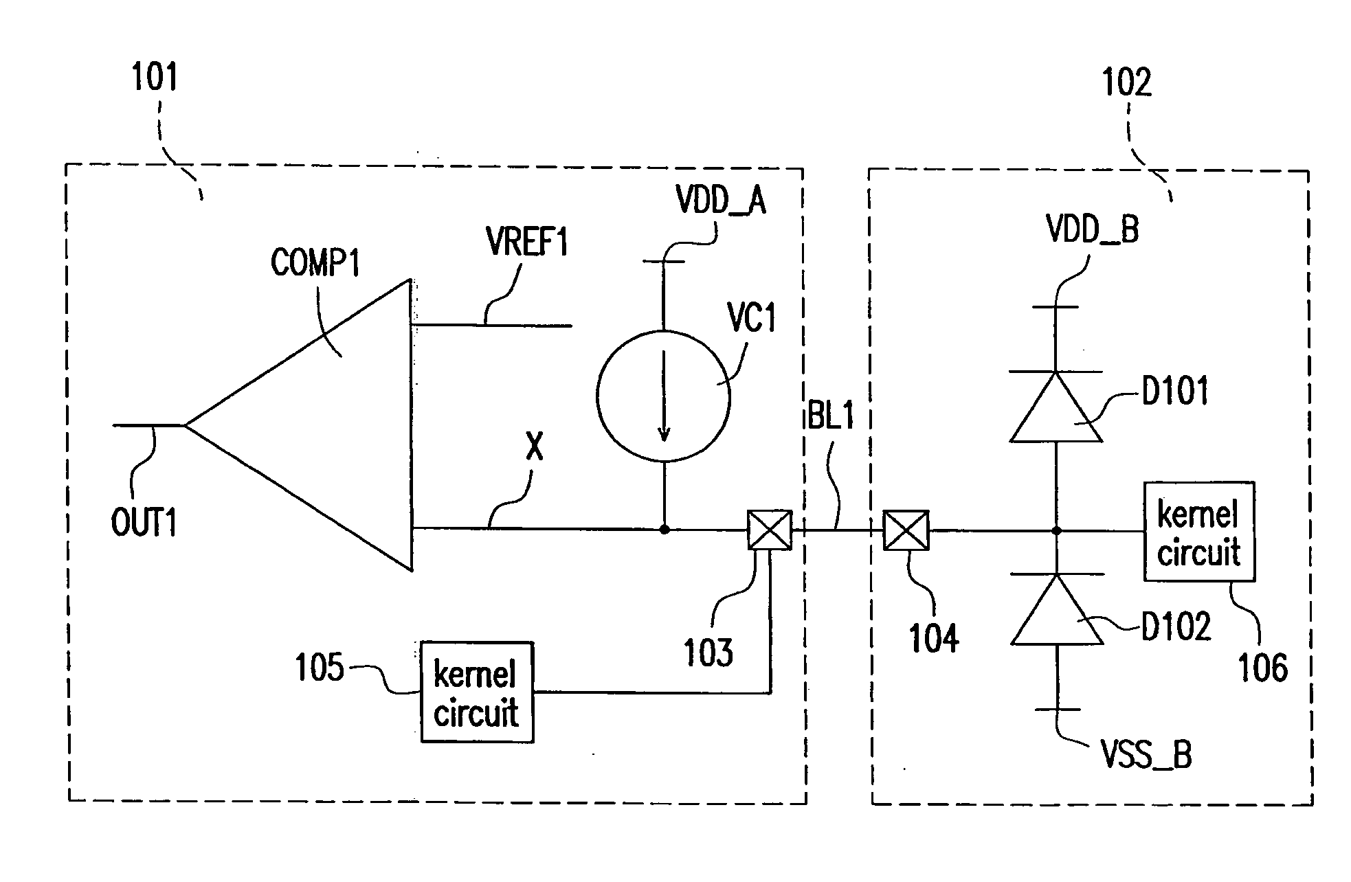 Connection testing apparatus and method and chip using the same
