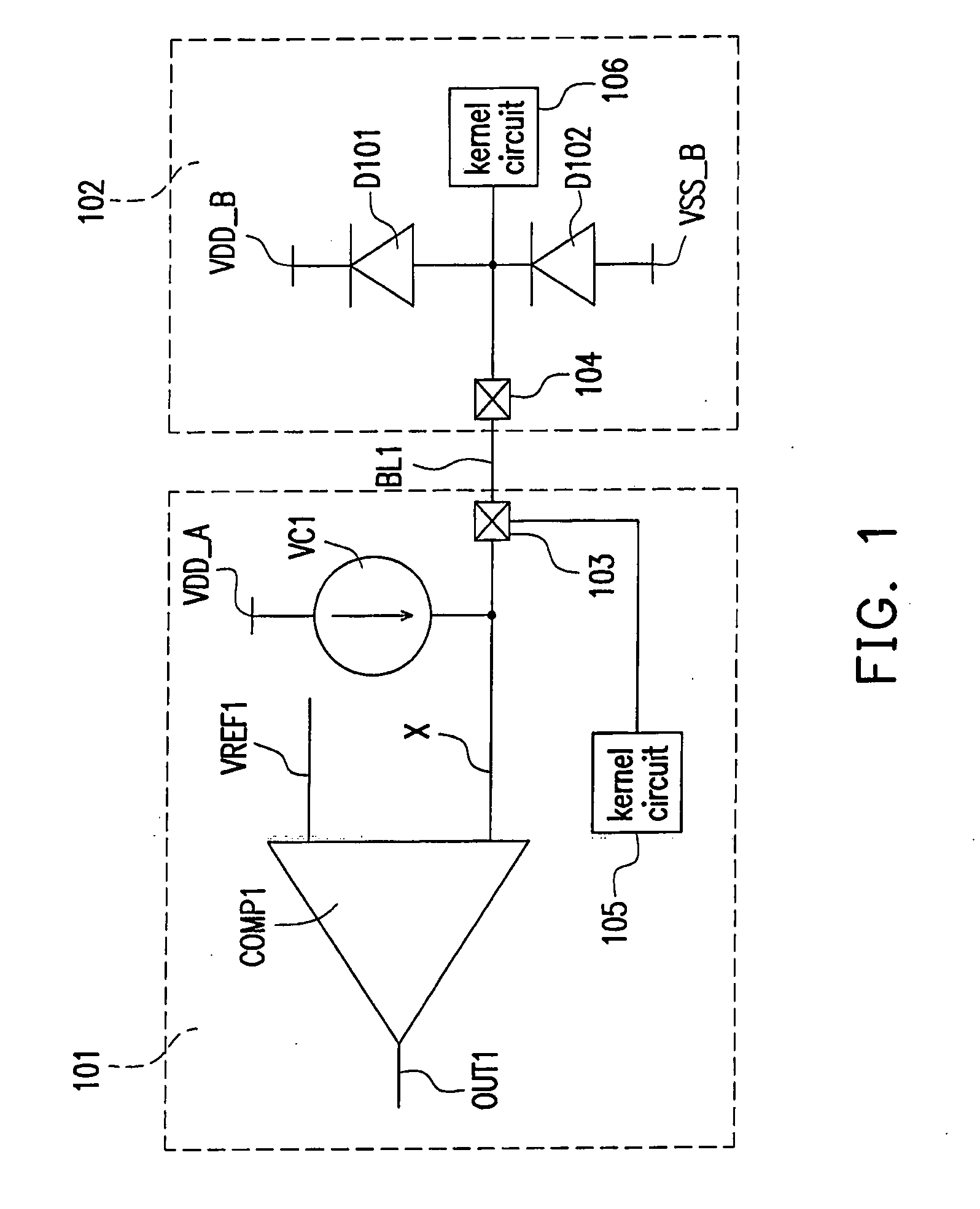 Connection testing apparatus and method and chip using the same