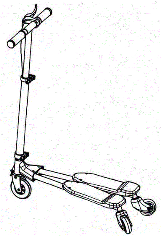 Portable breaststroke scooter
