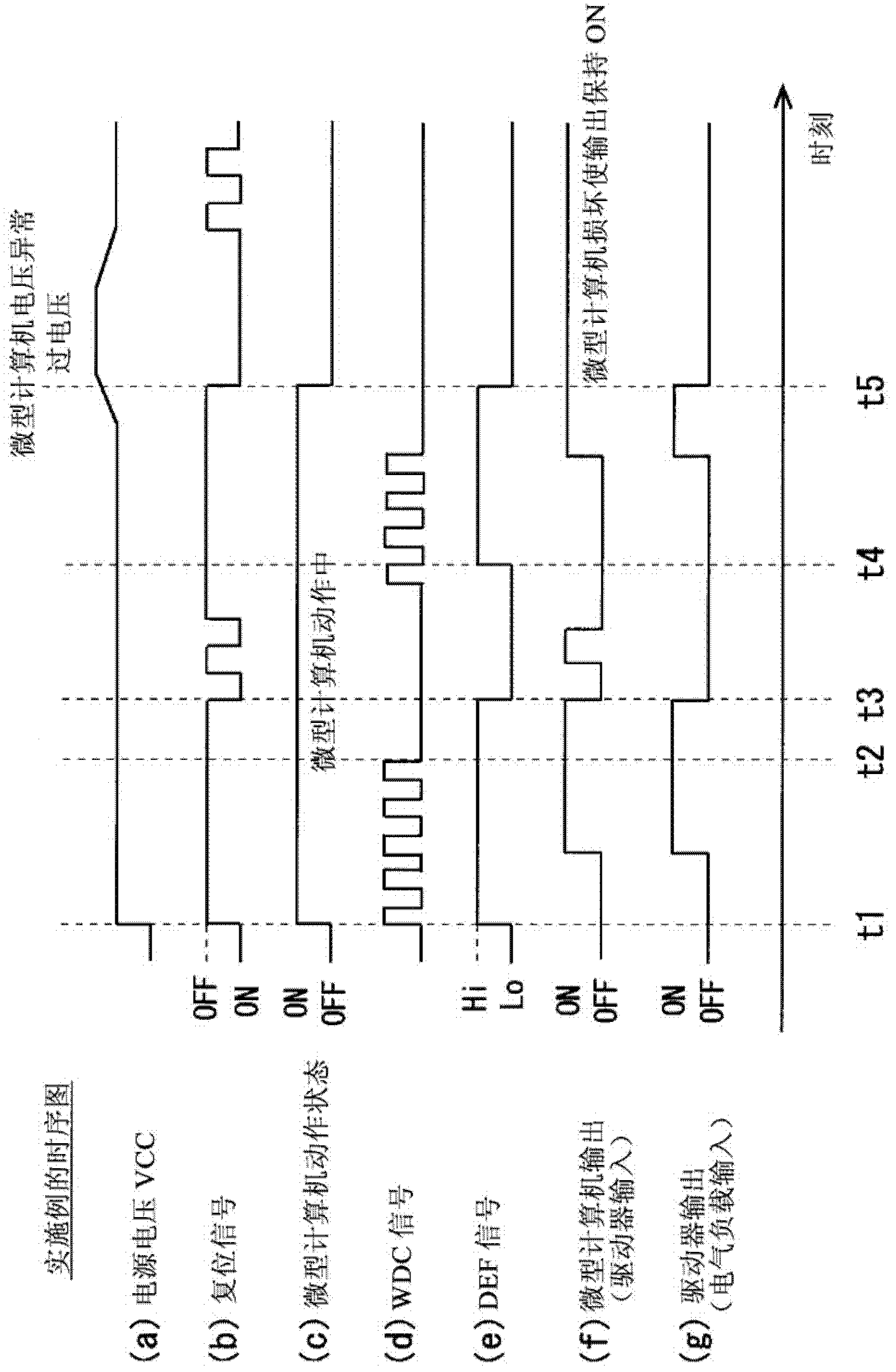 Microcomputer monitoring device, electronic control device and method for monitoring microcomputer
