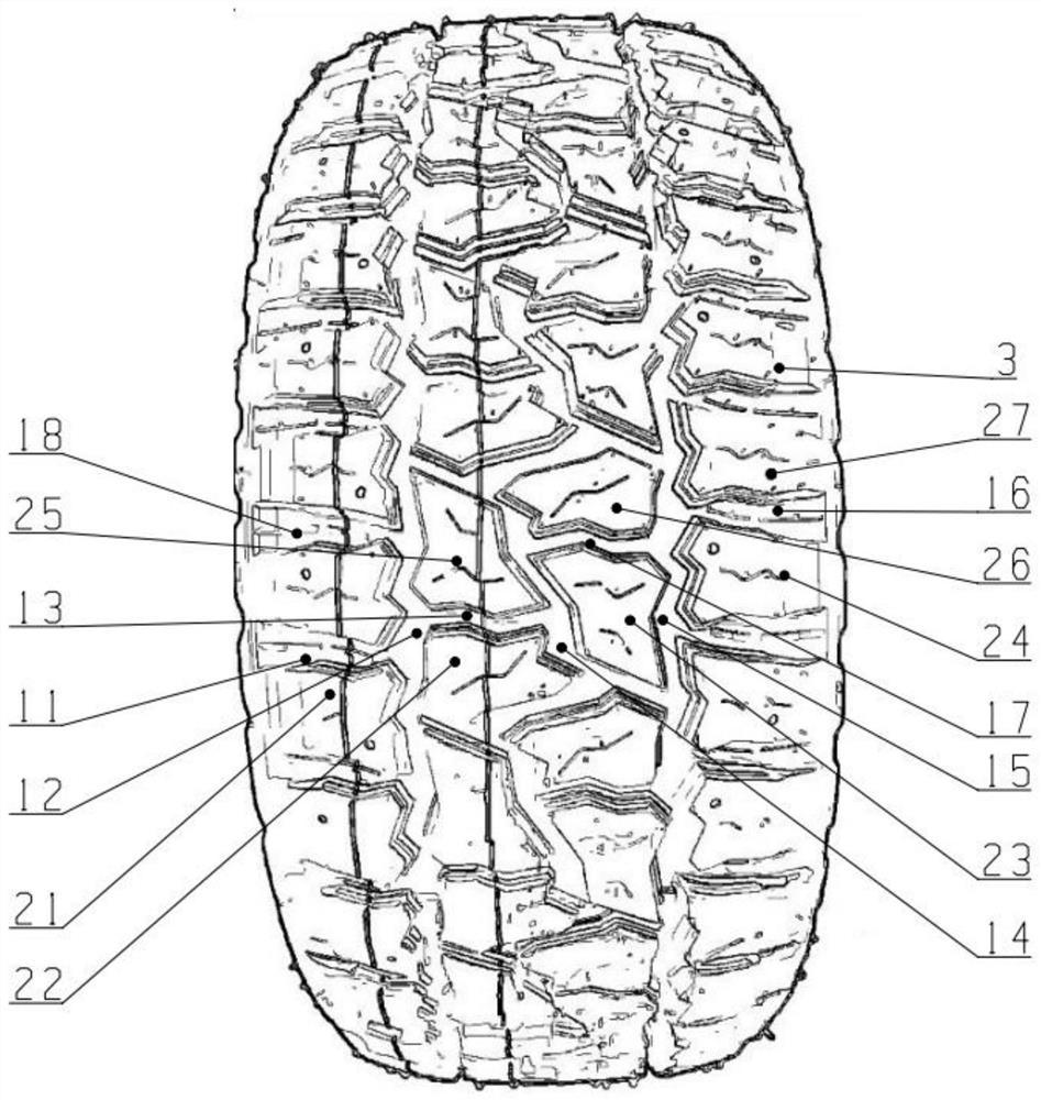 Special sand tire and wear resistance detection device thereof